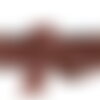 Bobine 15m lézarde surpiquée 19mm marron foncé