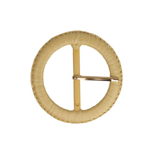 Boucle ceinture 5cm beige pierre