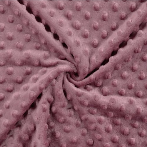 Tissu minky 250g/m2 violet parme au mètre