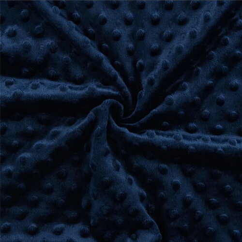 Tissu minky 250g/m2 bleu marine au mètre