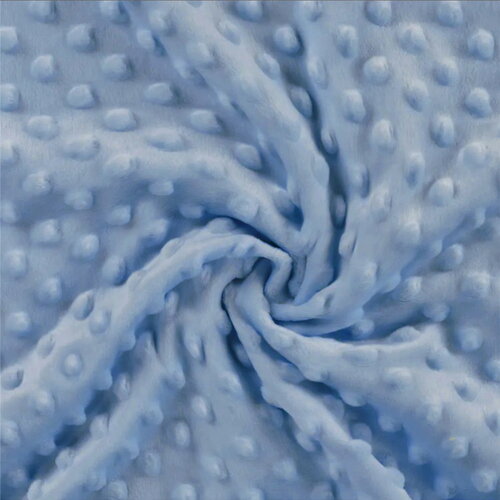 Tissu minky 250g/m2 bleu au mètre