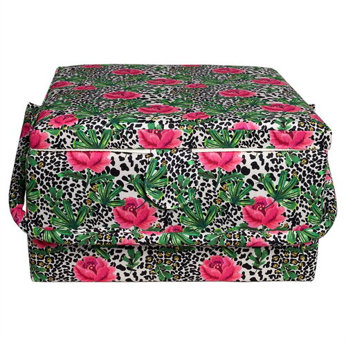 Boîte à couture 26,5cm x 26,5cm x 16cm rose