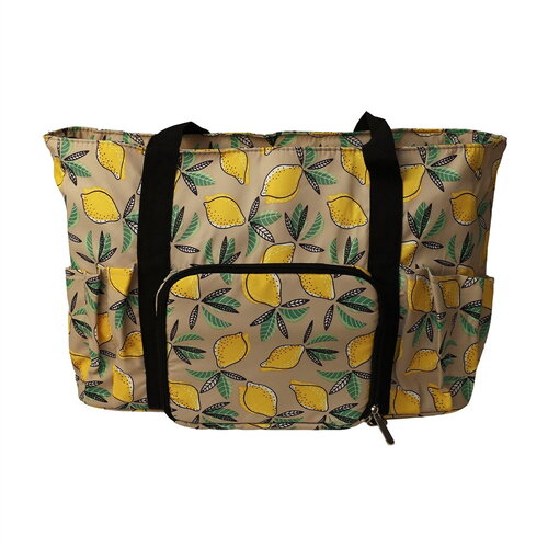 Sac pour pelote 40x28x17cm citrons jaunes