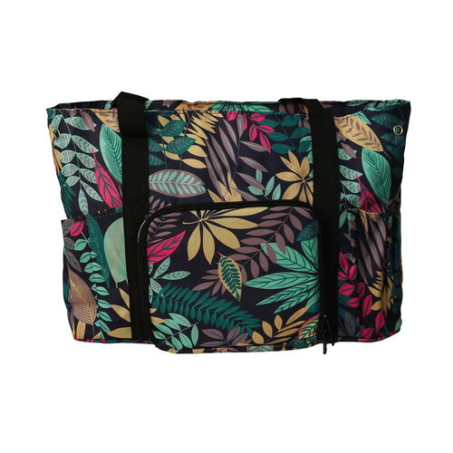 Sac pour pelote 40x28x17cm feuilles vertes jungle