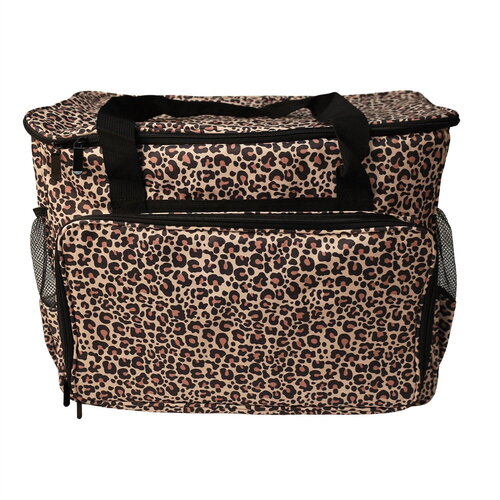 Sac pour machine à coudre/surjeteuse 40x24x35cm léopard