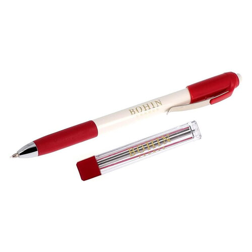 Crayon bohin craie porte-mine + 6 mines couleurs assorties