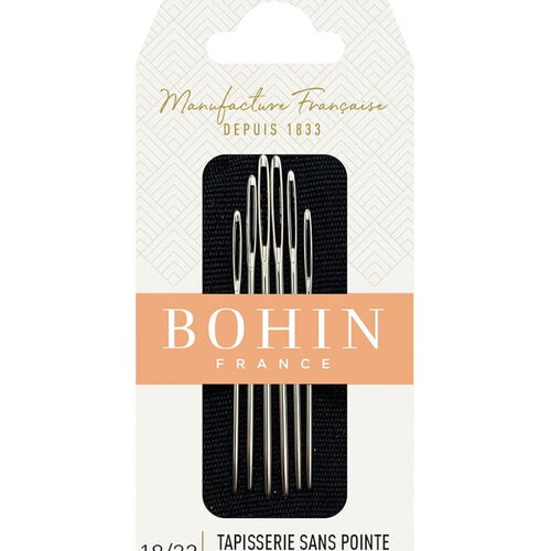 Aiguilles à tapisserie sans pointes bohin n°18/22