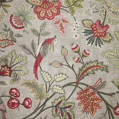Tissu elisabeth imprimé floral naturel 150cm au mètre