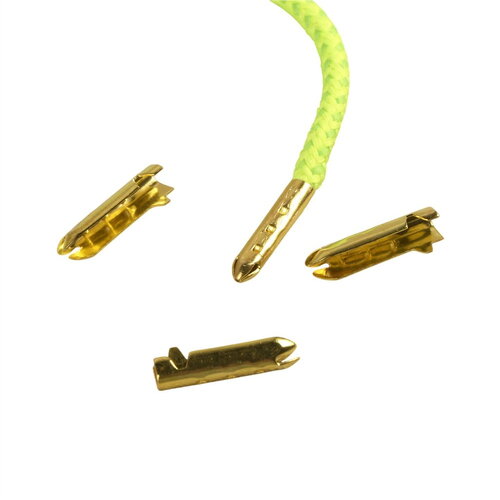 Lot de 10 embouts de lacets or en laiton
