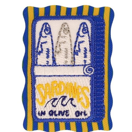 Ecusson été sardines 36*50 mm