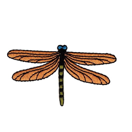 Lot de 3 écussons insectes libellule 60x34mm