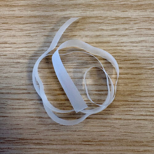 Bobine 100m de laminette transparente 10mm