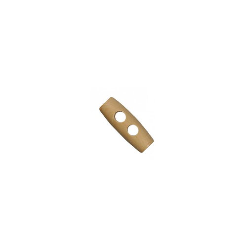 Bouton buchette en bois 2 trous naturel 3cm