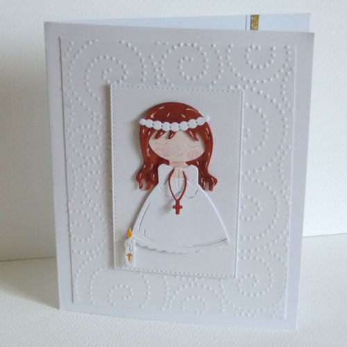 Carte communion fille