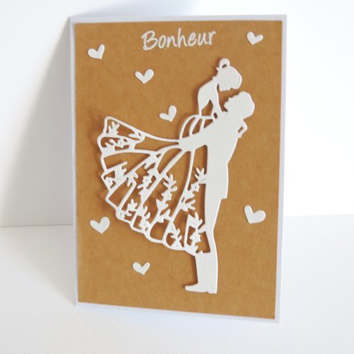 Carte félicitations mariage personnalisable