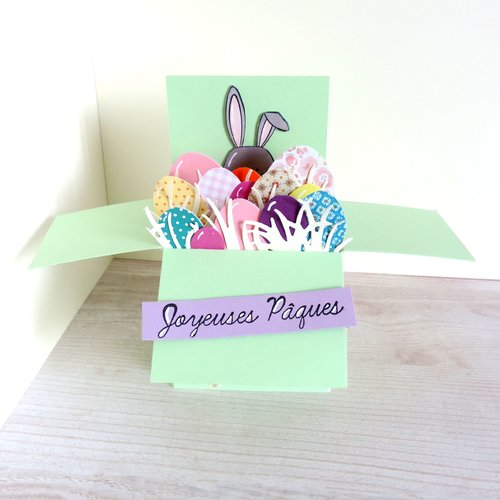 Carte de pâques, popup 3d