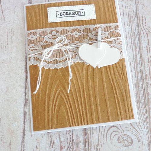 Carte de mariage personnalisable.