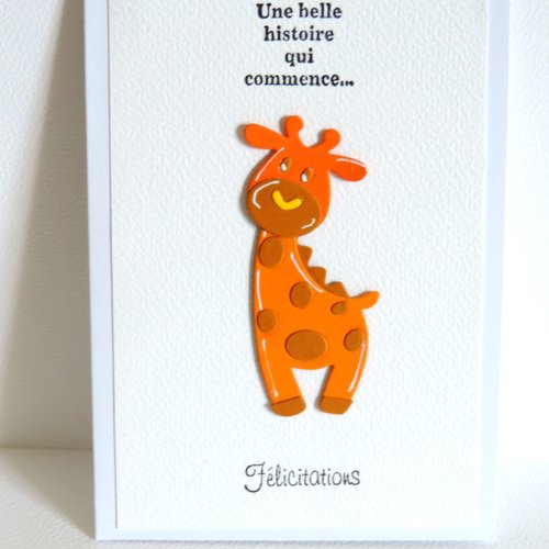 Carte de félicitations naissance