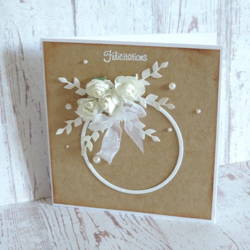 Carte de félicitations mariage