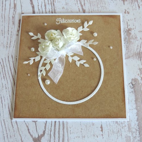 Carte de félicitations mariage
