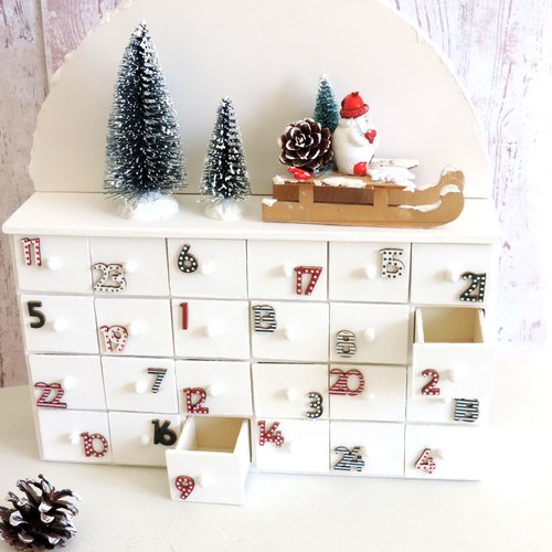 Calendrier de l'avent en bois