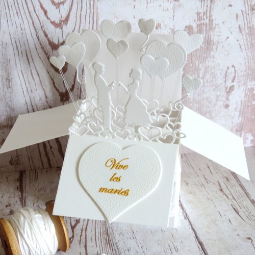 Carte de mariage, carte de félicitations.