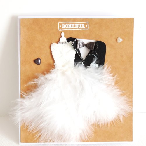 Carte de voeux pour mariage.