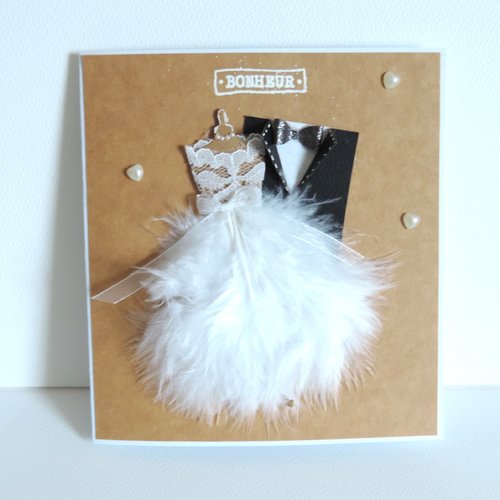 Carte de mariage, voeux de bonheur, félicitations