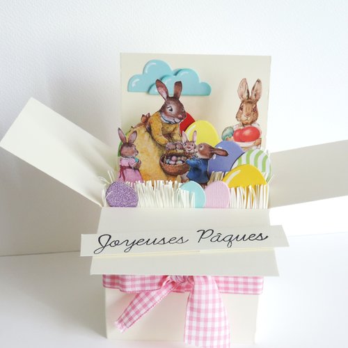 Carte de pâques popup