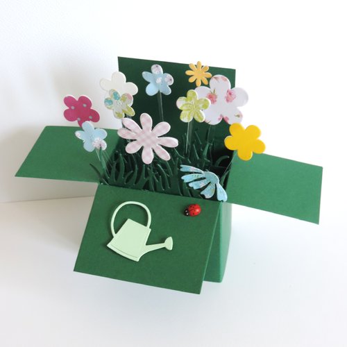 Carte popup fleurs