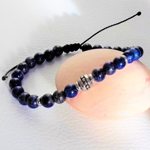Bracelet pierres lapis lazuli