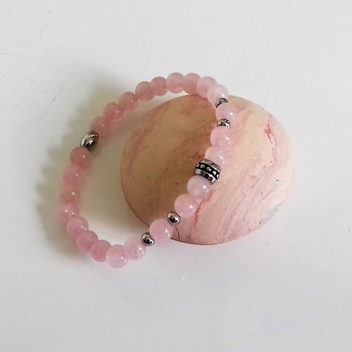Bracelet  quartz rose