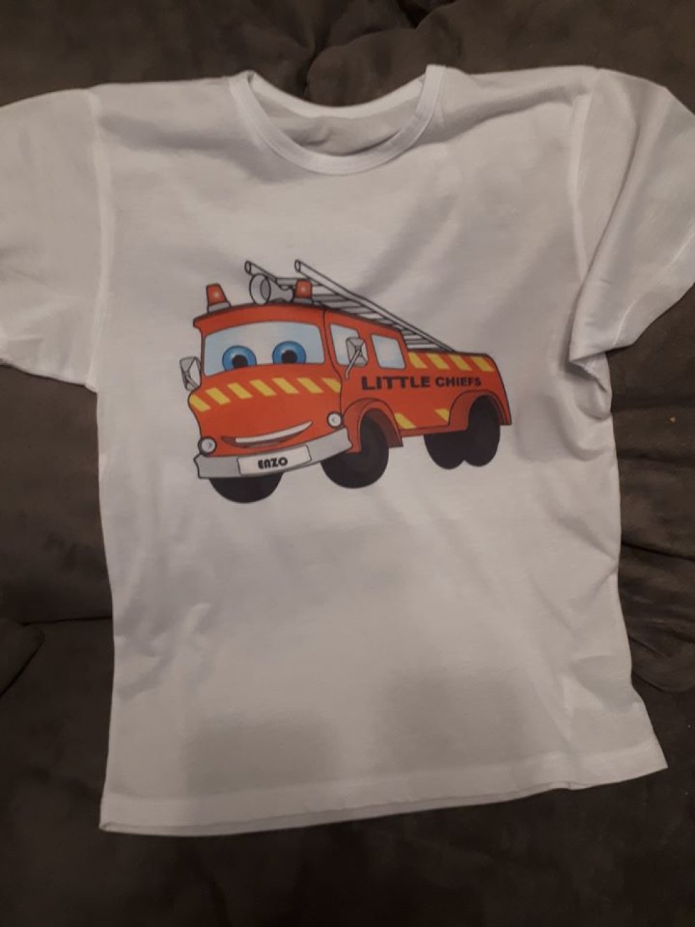 T-shirt Je peux pas j'ai camion enfant à petits prix