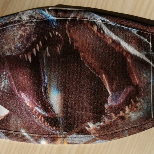 Masque anti-postillon enfant "t-rex"