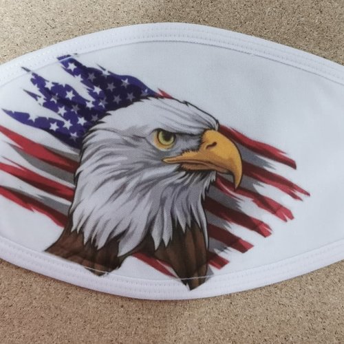 Masque anti-postillon adulte "aigle américain"