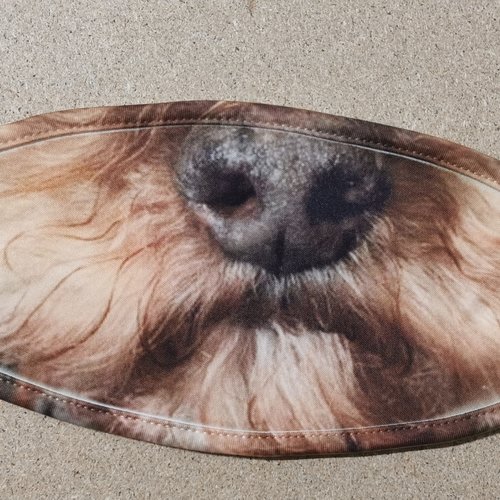 Masque anti-postillon adulte "museau de chien''