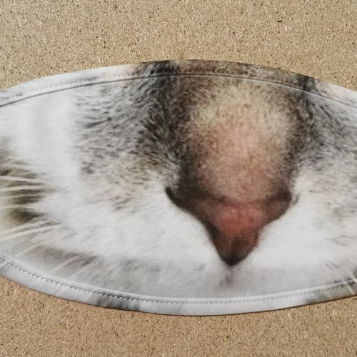 Masque anti-postillon adulte "museau de chat"
