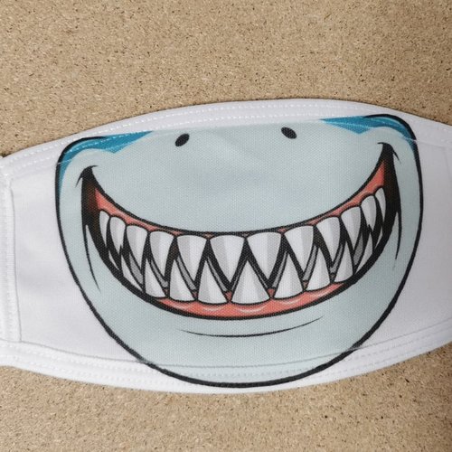 Masque anti-postillon enfant "tête de requin"