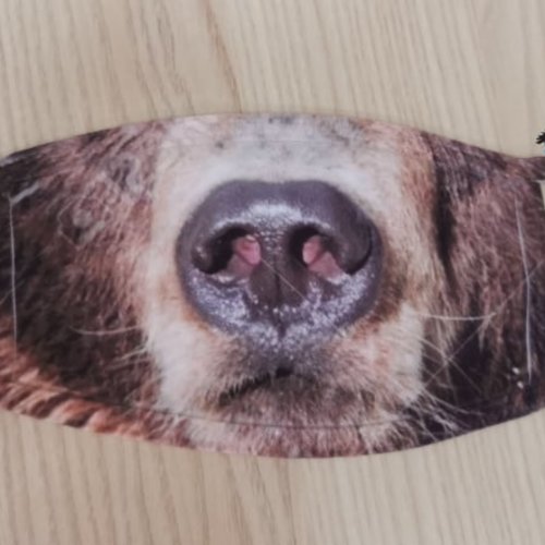 Masque anti-postillon enfant "museau d'ours"