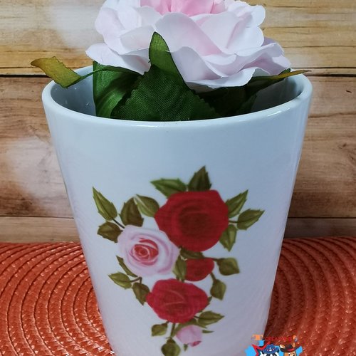 Vase - bouquet de roses