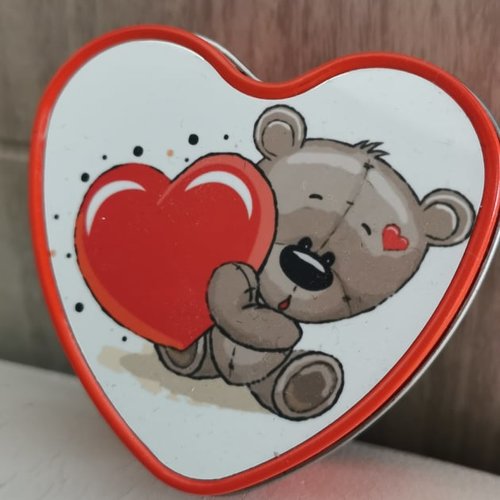 Boîte à bijoux - ourson amoureux