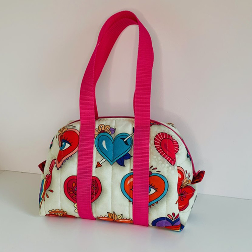 Grande trousse de toilette "coeurs"