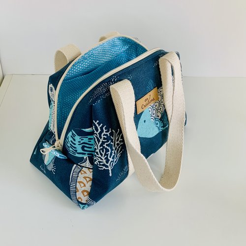 Grande trousse de toilette poissons