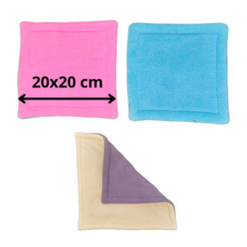 Tapis absorbant lapin - peepad réversible en polaire oeko-tex - accessoire cage et enclos lavable et artisanal