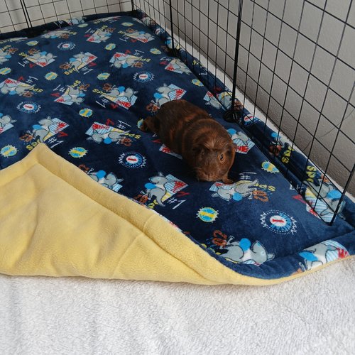 Tapis d'absorption polaire pour cavy cage & cage nacs | motif kangourou – cochon d'inde, lapin, furet