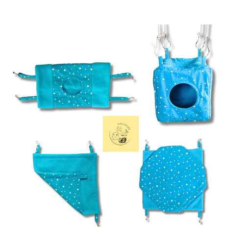 Pack confort rats – ensemble 4 accessoires assortis en polaire & coton – fabrication artisanale