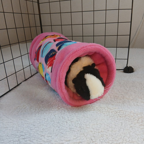 Tunnel rembourré polaire pour cochon d'inde et furet — dodo rigide cage