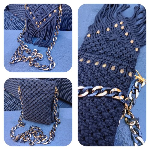 Pochettes téléphones en macramé (plusieurs modèle)