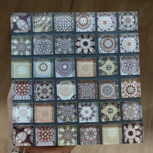 Dessous de plat mosaique multicolore