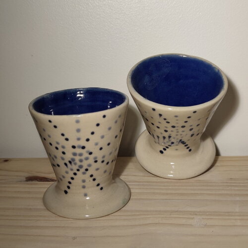 Tasse café expresso bleu- tasse à café bleu par 2